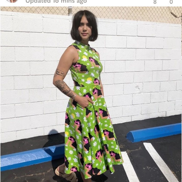 Nooworks Dahlia Dress in Checkered Girls - Picture 2 of 8